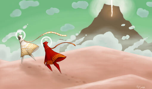 full shading, full scene illustration